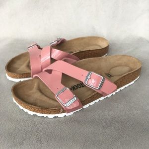 Birkenstock Yao Patent Old Rose Sandals 38N